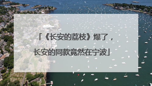 《长安的荔枝》爆了，长安的同款竟然在宁波