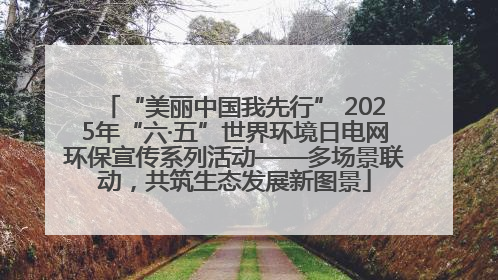 “美丽中国我先行” 2025年“六·五”世界环境日电网环保宣传系列活动——多场景联动，共筑生态发展新图景