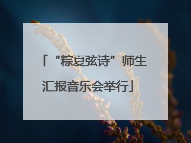 “粽夏弦诗”师生汇报音乐会举行
