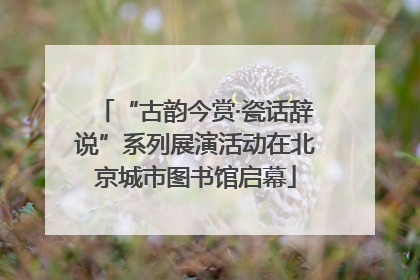“古韵今赏·瓷话辞说”系列展演活动在北京城市图书馆启幕