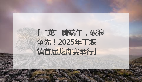 “龙”腾端午，破浪争先！2025年丁堰镇首届龙舟赛举行