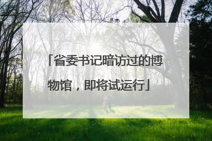 省委书记暗访过的博物馆，即将试运行