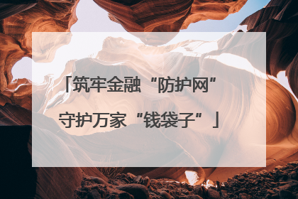 筑牢金融“防护网” 守护万家“钱袋子”