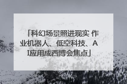 科幻场景照进现实 作业机器人、低空科技、AI应用成西博会焦点