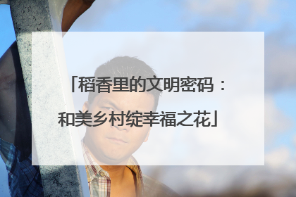 稻香里的文明密码：和美乡村绽幸福之花