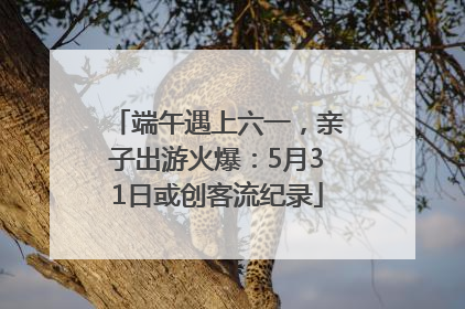 端午遇上六一，亲子出游火爆：5月31日或创客流纪录