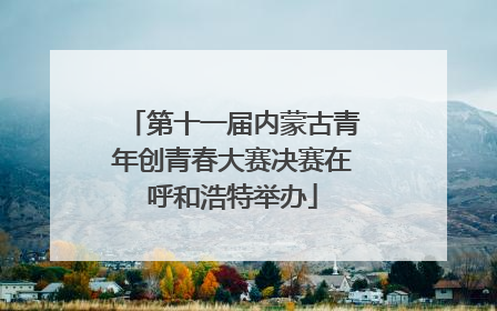 第十一届内蒙古青年创青春大赛决赛在呼和浩特举办