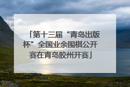 第十三届“青岛出版杯”全国业余围棋公开赛在青岛胶州开赛