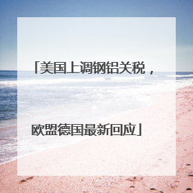 美国上调钢铝关税，欧盟德国最新回应