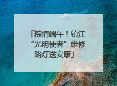 粽情端午！镇江“光明使者”维修路灯送安康