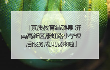 素质教育结硕果 济南高新区康虹路小学课后服务成果展来啦