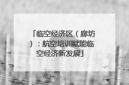 临空经济区（廊坊）：航空培训赋能临空经济新发展