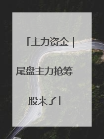 主力资金｜尾盘主力抢筹股来了