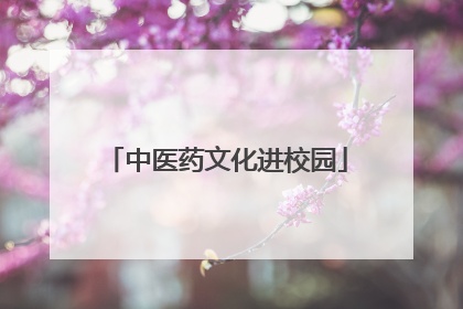 中医药文化进校园