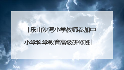 乐山沙湾小学教师参加中小学科学教育高级研修班