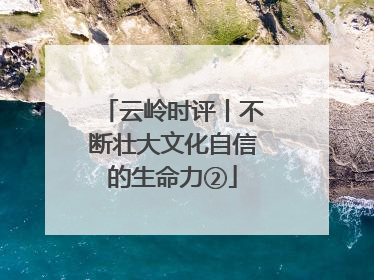 云岭时评丨不断壮大文化自信的生命力②