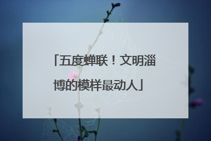 五度蝉联！文明淄博的模样最动人