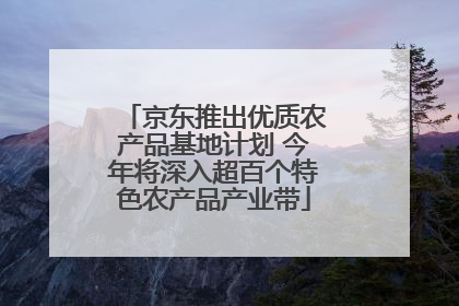 京东推出优质农产品基地计划 今年将深入超百个特色农产品产业带
