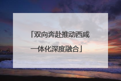 双向奔赴推动西咸一体化深度融合