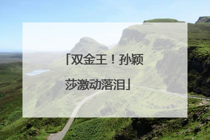 双金王！孙颖莎激动落泪
