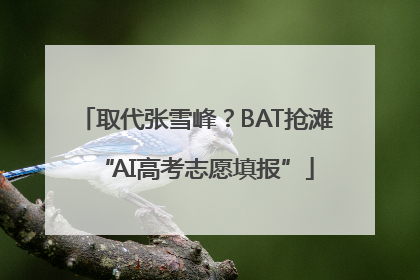 取代张雪峰？BAT抢滩“AI高考志愿填报”