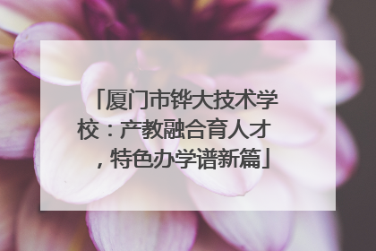 厦门市铧大技术学校：产教融合育人才，特色办学谱新篇