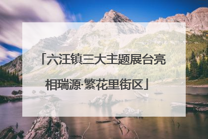 六汪镇三大主题展台亮相瑞源·繁花里街区