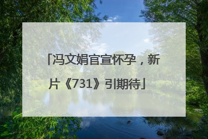 冯文娟官宣怀孕，新片《731》引期待