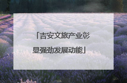 吉安文旅产业彰显强劲发展动能