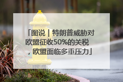 图说｜特朗普威胁对欧盟征收50%的关税，欧盟面临多重压力