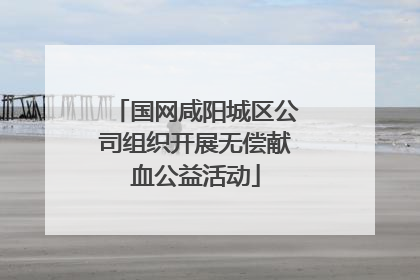 国网咸阳城区公司组织开展无偿献血公益活动