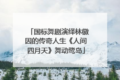 国标舞剧演绎林徽因的传奇人生《人间四月天》舞动鹭岛