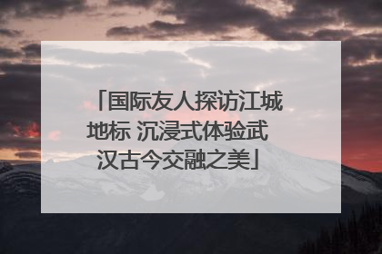 国际友人探访江城地标 沉浸式体验武汉古今交融之美