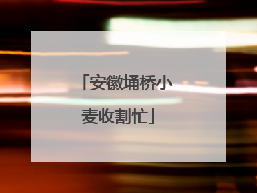 安徽埇桥小麦收割忙