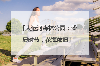 大运河森林公园：盛夏时节，花海依旧