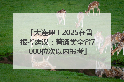 大连理工2025在鲁报考建议：普通类全省7000位次以内报考