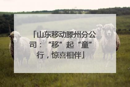 山东移动滕州分公司：“移”起“童”行，惊喜相伴