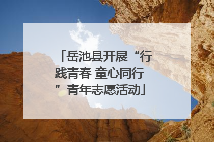 岳池县开展“行践青春 童心同行”青年志愿活动