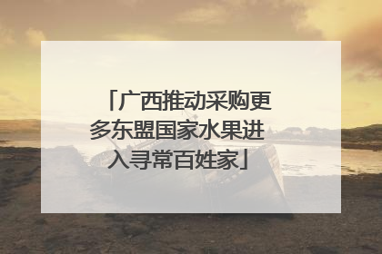 广西推动采购更多东盟国家水果进入寻常百姓家