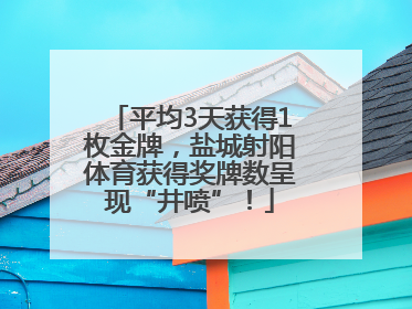 平均3天获得1枚金牌，盐城射阳体育获得奖牌数呈现“井喷”！
