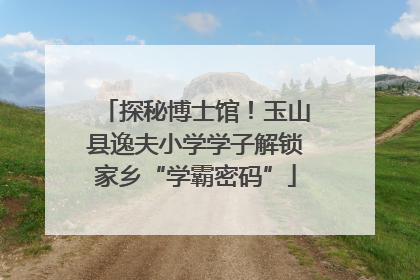 探秘博士馆！玉山县逸夫小学学子解锁家乡“学霸密码”