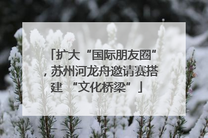 扩大“国际朋友圈”，苏州河龙舟邀请赛搭建 “文化桥梁”