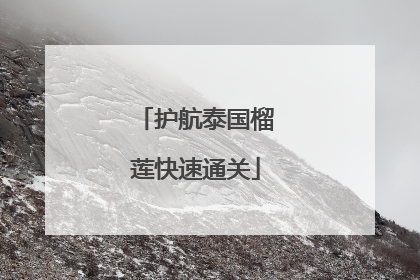 护航泰国榴莲快速通关