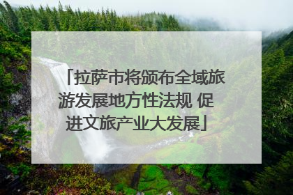 拉萨市将颁布全域旅游发展地方性法规 促进文旅产业大发展