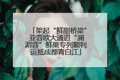 架起“鲜甜桥梁” 亚蓉欧大通道“澜湄蓉”鲜果专列顺利运抵成都青白江