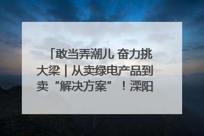 敢当弄潮儿 奋力挑大梁｜从卖绿电产品到卖“解决方案”！溧阳立足产业优势建成五大微电网示范项目