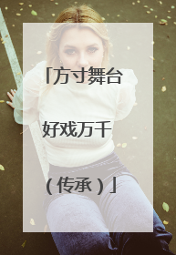 方寸舞台 好戏万千（传承）