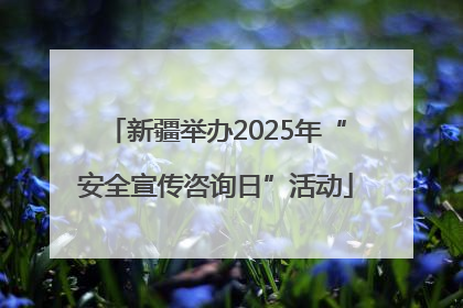 新疆举办2025年“安全宣传咨询日”活动