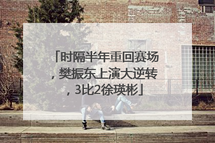 时隔半年重回赛场，樊振东上演大逆转，3比2徐瑛彬
