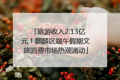 旅游收入2.13亿元！麒麟区端午假期文旅消费市场热潮涌动